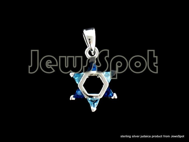 PENDANT MAGEN DAVID BLUE