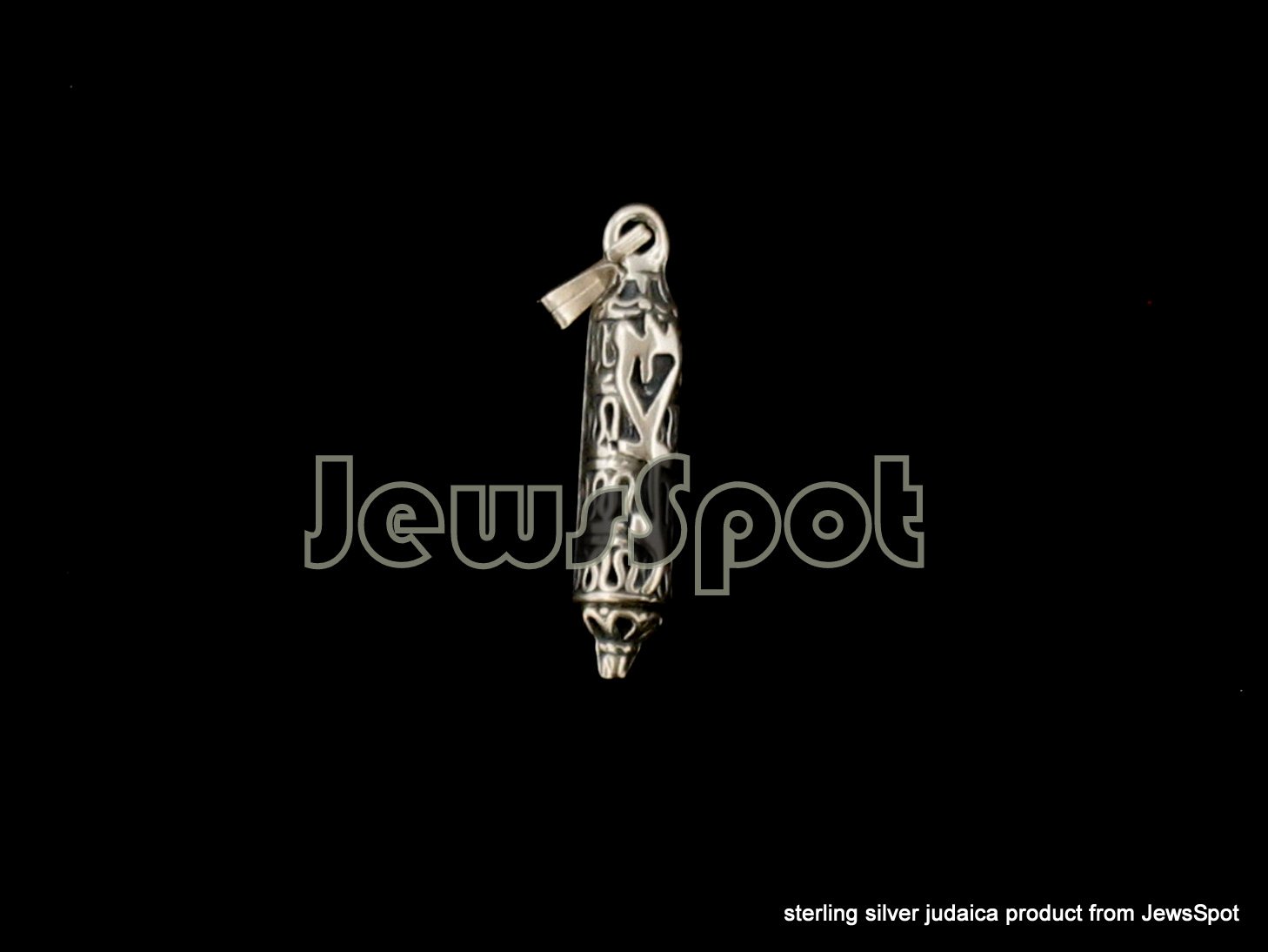 S PENDANT MEZUZAH ROUND 3. 5CM WOW!