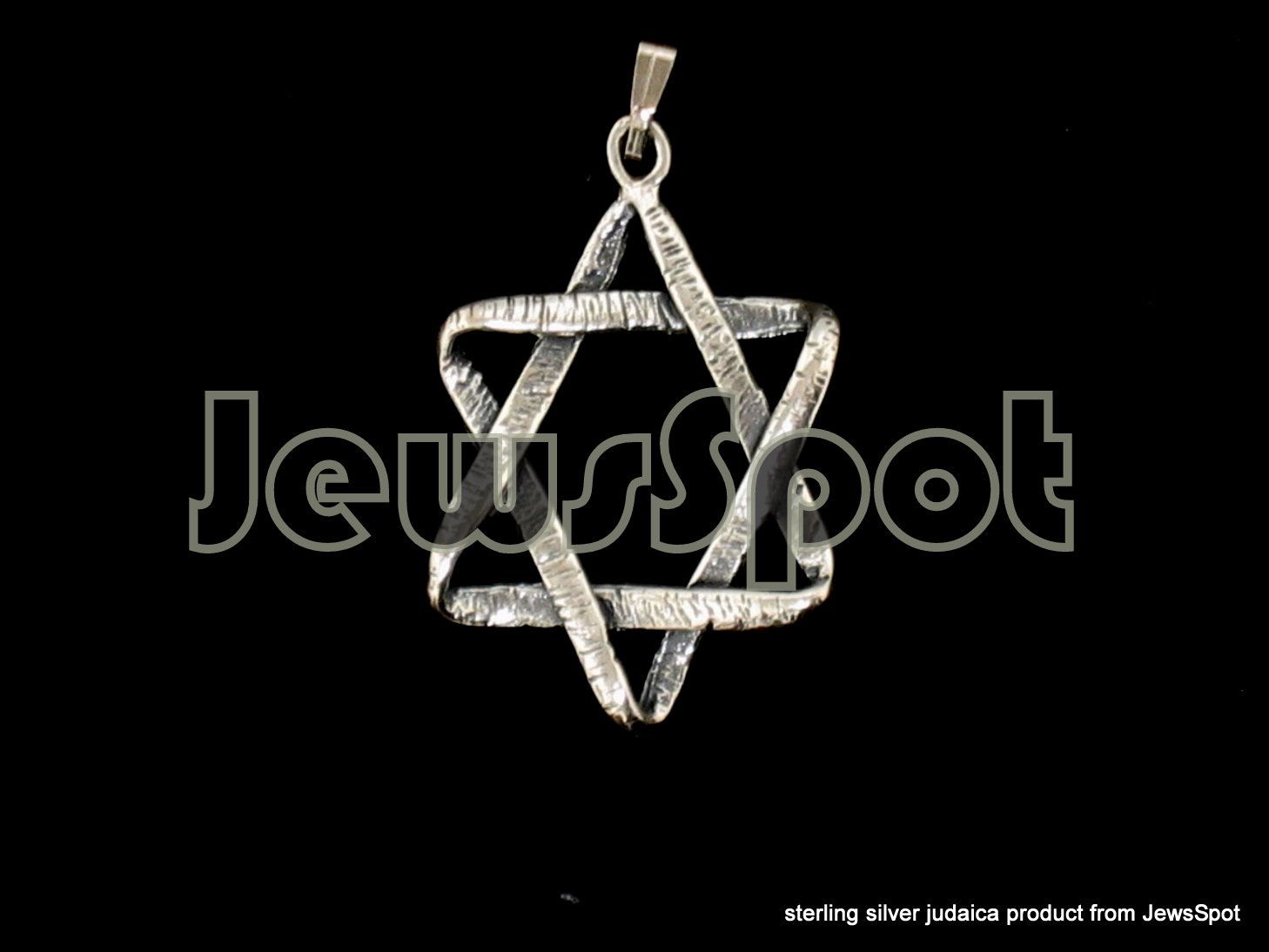 S PENDANT MAGEN DAVID LARGE 4CMWOW!