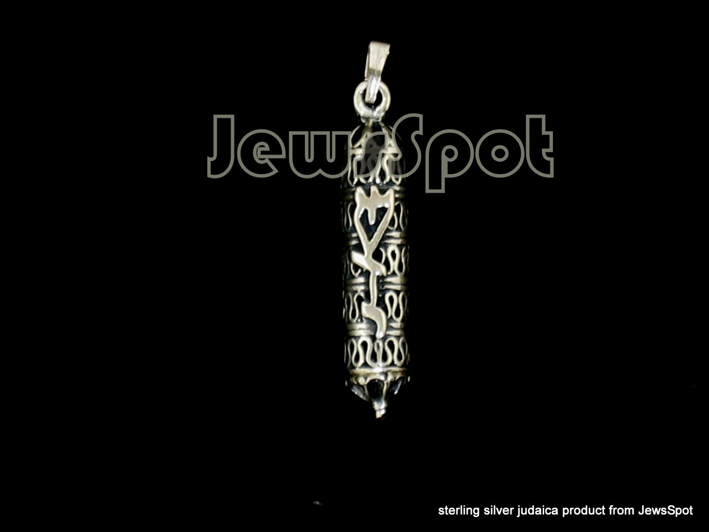 S PENDANT MEZUZAH-THREADS-4CM