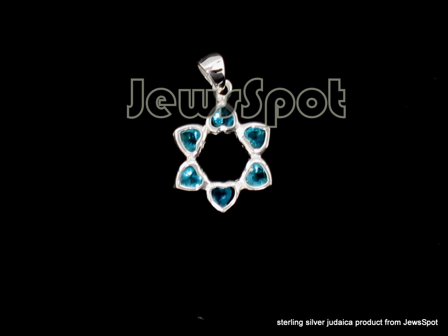 S PENDANT STAR OF DAVID 2cm LIGHT