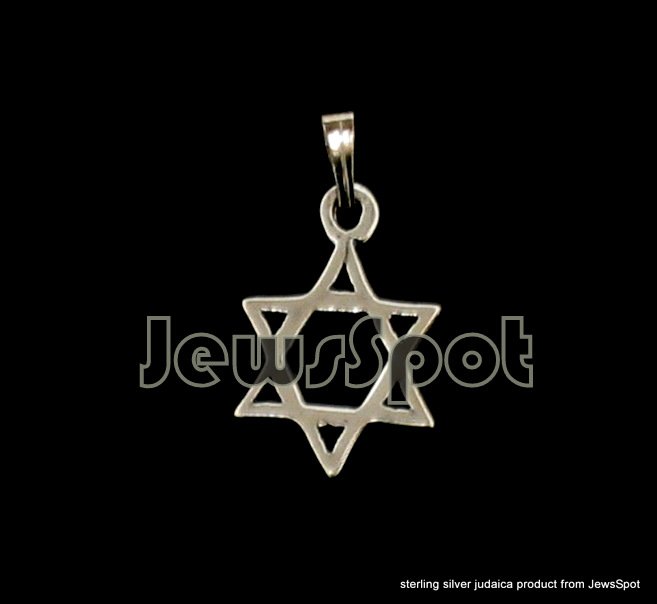 S PENDANT-MAGEN DAVID 1. 3CM (867A)