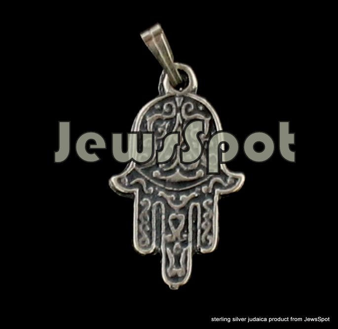 S PENDANT HAMSA 2CM BOXED 1305