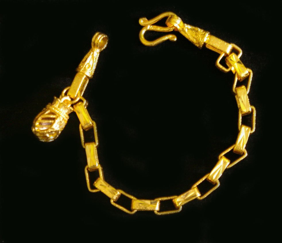 6.5"fascinated chain 24K gold filled bracelet bangle 36