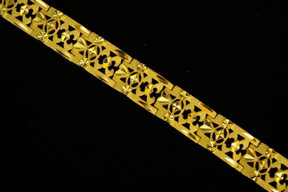 7.4"impress nice 24K gold filled bracelet bangle 32