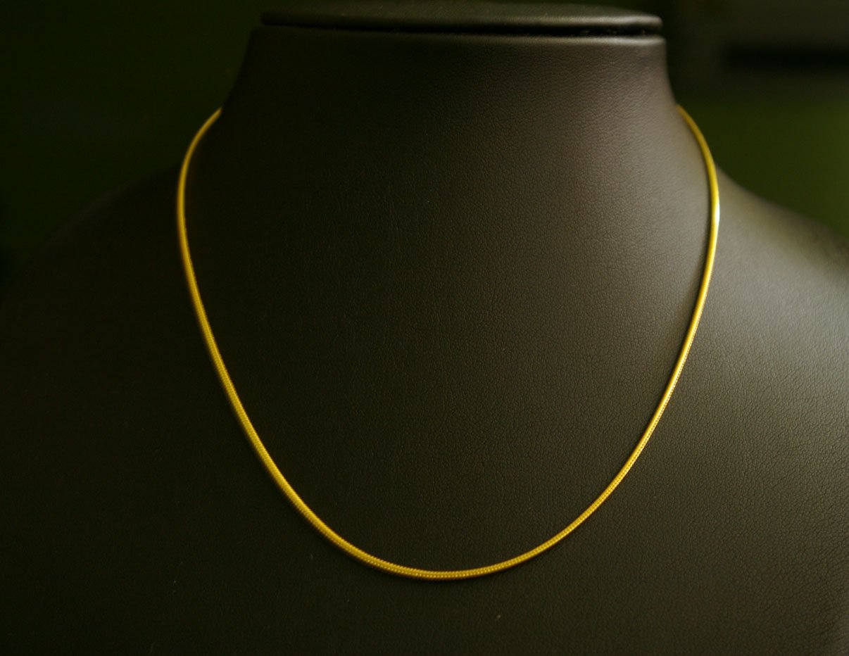 16.2" neat &worthy 24Kgold filled necklace 17