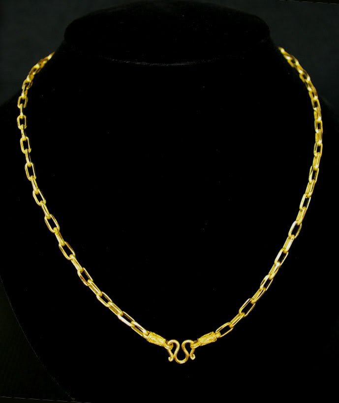 23.3" cool chain 24K gold filled necklace 58