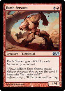 4 x Magic 2011 Earth Servant (playset)
