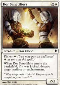 4x Zendikar Kor Sanctifiers (playset)
