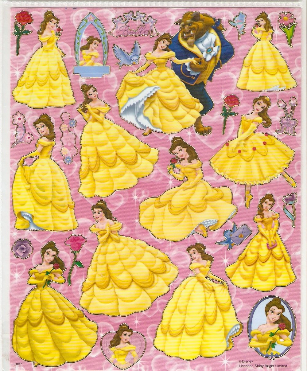 10 Big sheets Princess Sticker Buy 2 lots Bonus 1 #DP E007