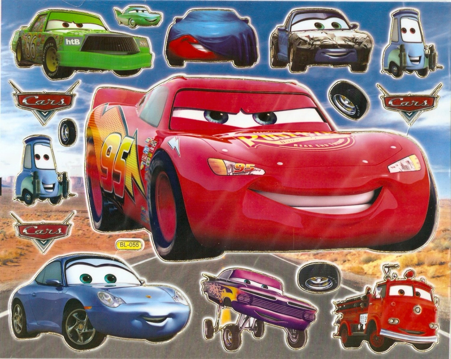 10 Big sheets Car Sticker Buy 2 lots Bonus 1 #CAR BL055