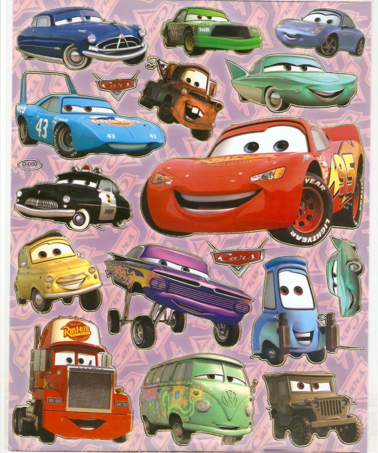 10 Big sheets Car Sticker Buy 2 lots Bonus 1 #CAR D080