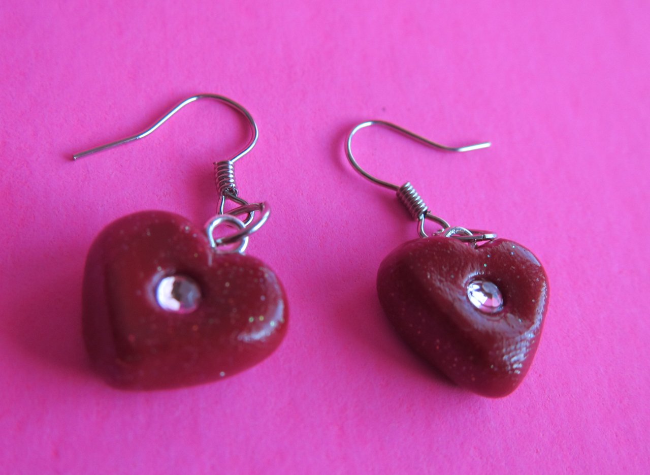 Red Hearts Earrings