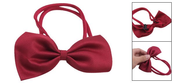 Dog Cat Red Bow Tie Bowknot Necktie Pet Adjustable Collar