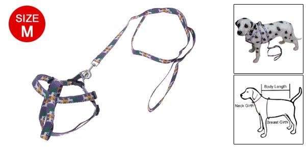 Multi-color Adjustable Dog Size M Strap Nylon Leash