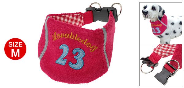 Dog Pet Red Soft Cotton Fabric Triangle Scarf Collar