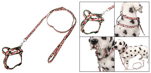 Multi-color Puppy Pet Dog Nylon Harness Pulling Leash Rope