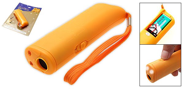 Yellow Plastic Training Banish Dog Pet Flash Light Toy