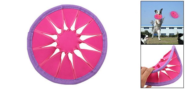 Puppy Dog Pet Catching Training Flyer Frisbee Play Toy