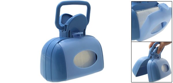 Portable Clip Pickup Pooper Scooper for Pet Dog Cat Blue