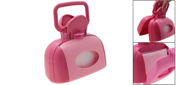 Portable Clip Pickup Pooper Scooper for Pet Dog Cat Pink