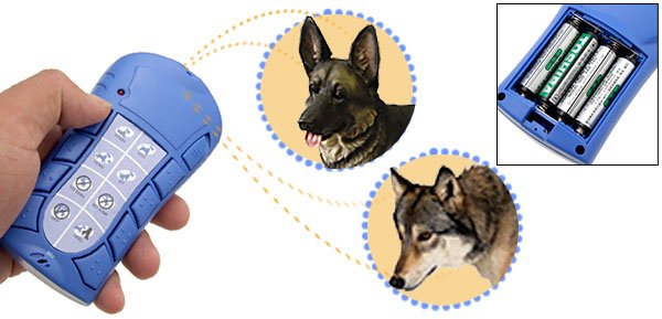 Digital Ultrasonic Voice Recorder Dog Trainer Blue