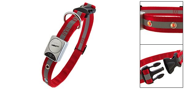LED Flashlight Adjustable Nylon Dog Collar Leash