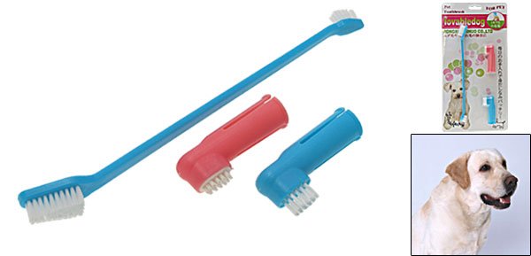 Pet Toothbrush Set Dog Cat Health Hygiene Teeth Care