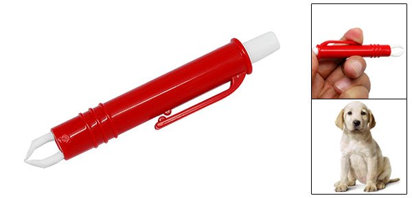 Red Dog Cat Pet Louse Tweezers Remover Nipper Grooming