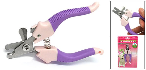 Pet Dog Doggie Grooming Nail Clippers Scissors Pruple