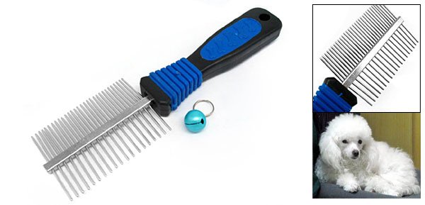 Double Side Pet Cat Dog Coat Grooming Professional Comb with Fine Tooth
