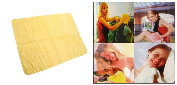 Fashion Pet Use High Absorbency Sopping Up Small Yellow Foam Towel