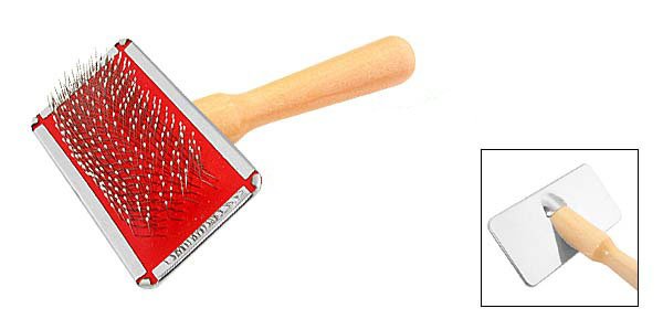Wooden Handle Dog and Cat Pet Bristles Grooming Brush