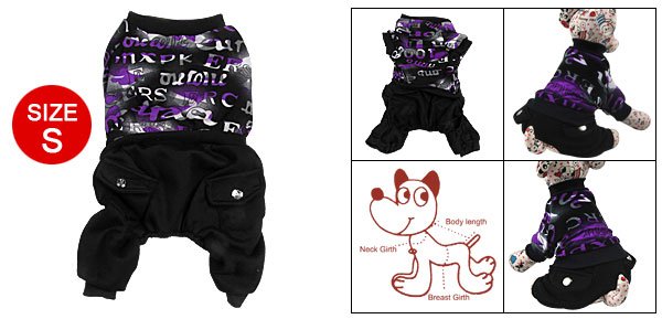 Pet Autumn Wear Pull Over Shirt Style Jumper Suit Apparel S