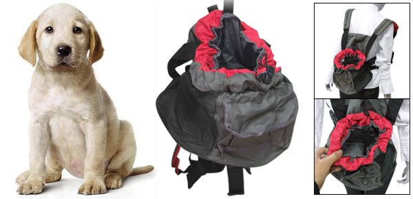 Pet Dog Carrier Adjustable Double Shoulder Backpack Bag