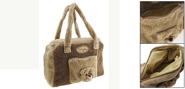 Fluffy Lovely Bear Style Girl's Carring Handbag