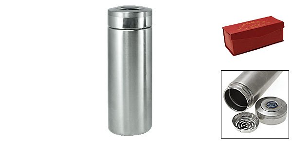 Silvery Stainless Steel Tea Vacuum Flask Thermos Bottle V1