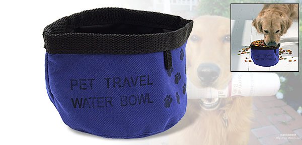 Folding Pet Dog Cat Travel Portable Food Water Bowl