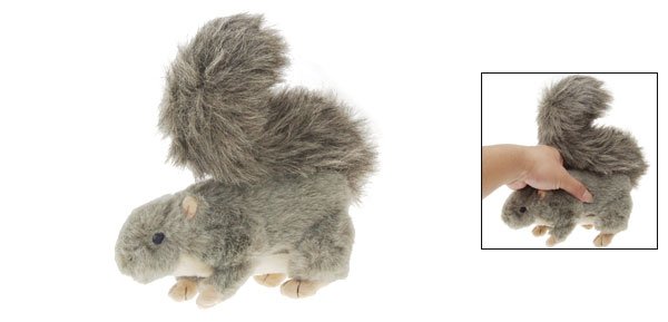 Squeaky Squirrel Stuffed Plush Doll Toy for Dog Pet