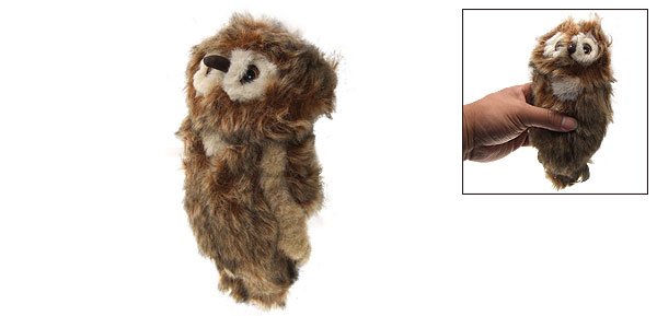 Dog Pet Chew Sound Owl Doll Plush Squeaky Stuffed Toy