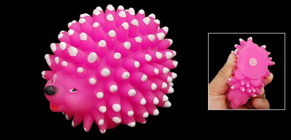Hedgehog Style Pet Dog Puppy Chew Squeak Squeaky Toy