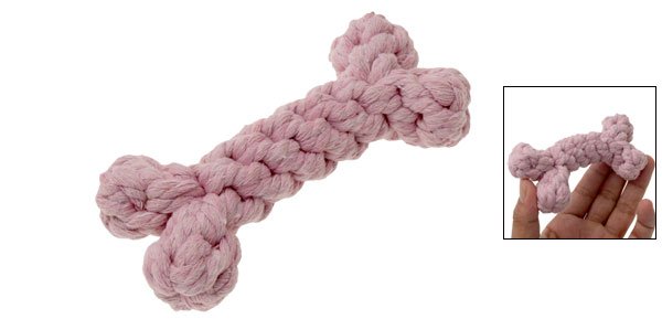 Pet Dog Bone Chew Cotton Trainning Braided Rope Toy