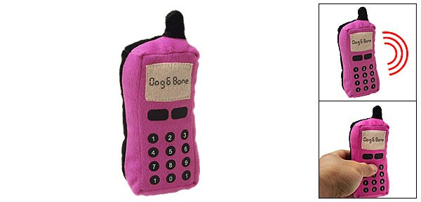 Aamaranth Dog Puppy Toy Plush Stuffed Pet Mobile Cell Phone Rings