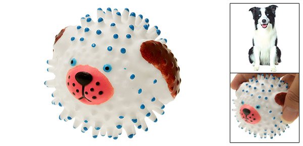 Funny Dog Pattern Squeaky Squeak Toy for Pet Cat Doggle Puppy Doggie