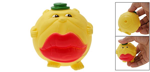 Cartoon Pattern Vinyl Squeaker Fetch Chew Dog & Cat Pet Toy
