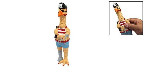 Pirate Sea Rover Bird Squeaky Dog & Cat Pet Chew Toy