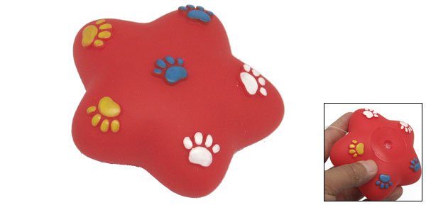Red Star Squeaky Dog & Cat Pet Chew Toy