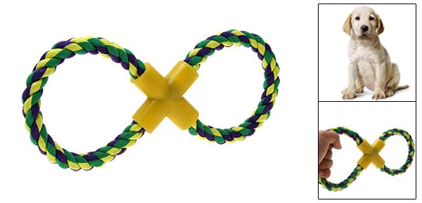 New Dog Pet Puppy Trainning Braided Rope Toy Chew Fun