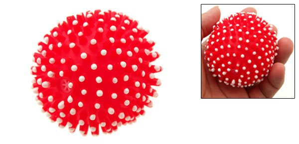 Rubber Squeaker Fetch Chew Dog Puppy Toy Ball