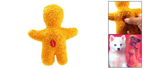 Fashion Interesting Soft Plush Pet Use Yellow Doll Toy